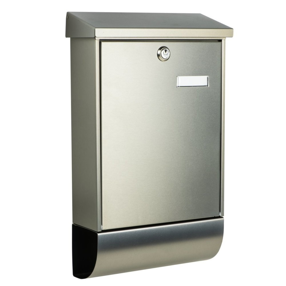 Image of  Einwurf (B x H: 250 x 33 mm)BURG-WÄCHTER Edelstahl-Briefkasten Oslo-Set 37670 Ni BURG-WÄCHTER Edelstahl-Briefkasten Oslo-Set 37670 Ni