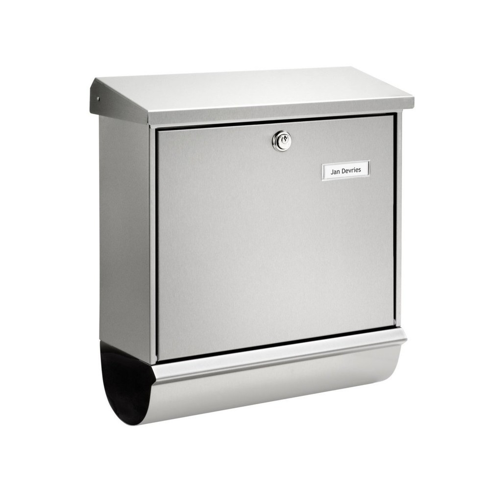 Image of  Einwurf (B x H): 332 x 32 mmBURG-WÄCHTER Edelstahl-Briefkastenset Comfort-Set 39130 Ni BURG-WÄCHTER Edelstahl-Briefkastenset Comfort-Set 39130 Ni