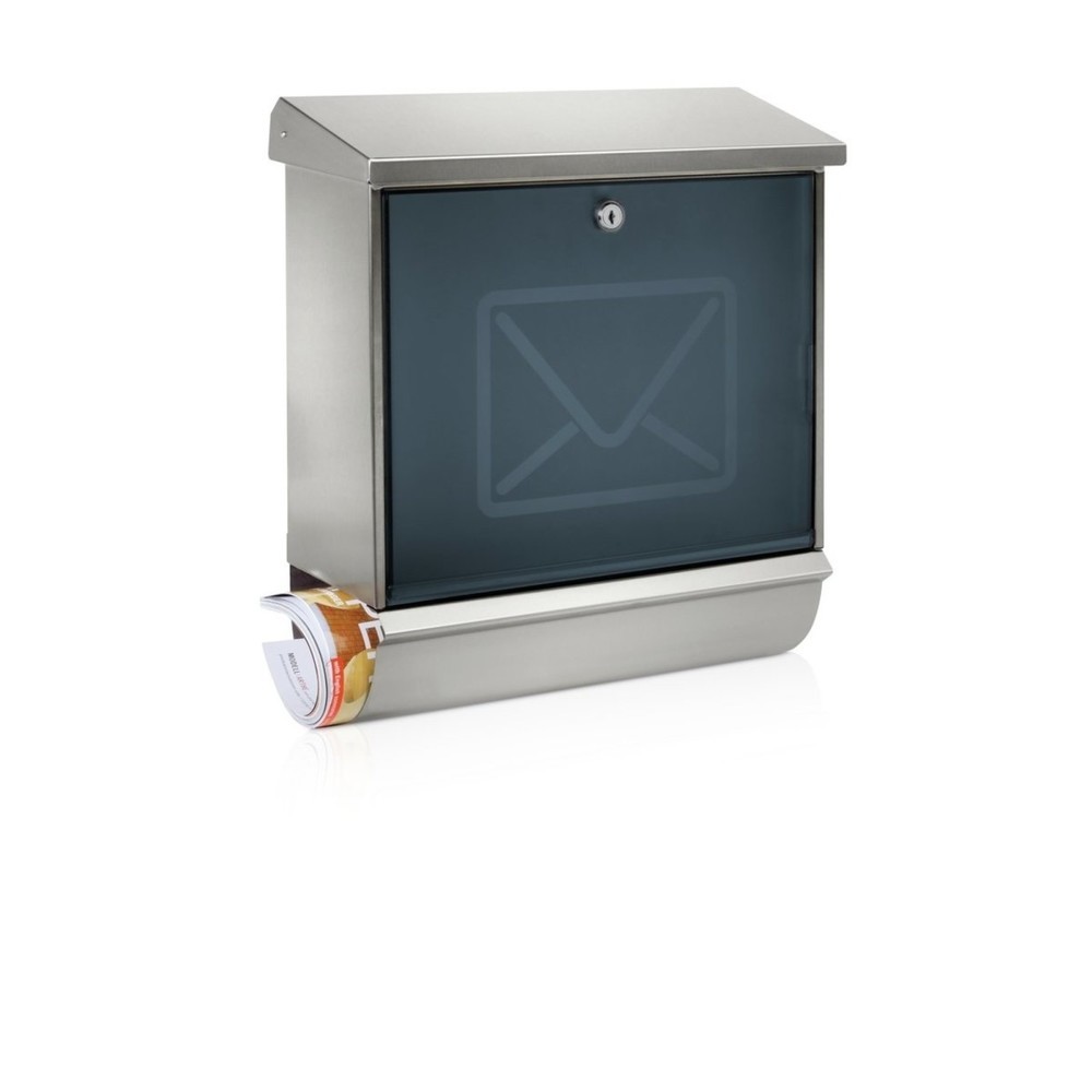 Image of  Einwurf (B x H): 332 x 32 mmBURG-WÄCHTER Edelstahl-Briefkastenset Lucca-Set 37130 Ni Letter BURG-WÄCHTER Edelstahl-Briefkastenset Lucca-Set 37130 Ni Letter