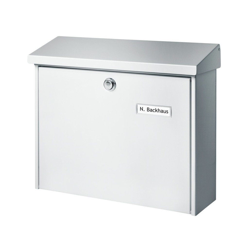 Image of  Einwurf (B x H): 185 x 35 mmBURG-WÄCHTER Stahlblech-Briefkasten Amsterdam 867 W BURG-WÄCHTER Stahlblech-Briefkasten Amsterdam 867 W