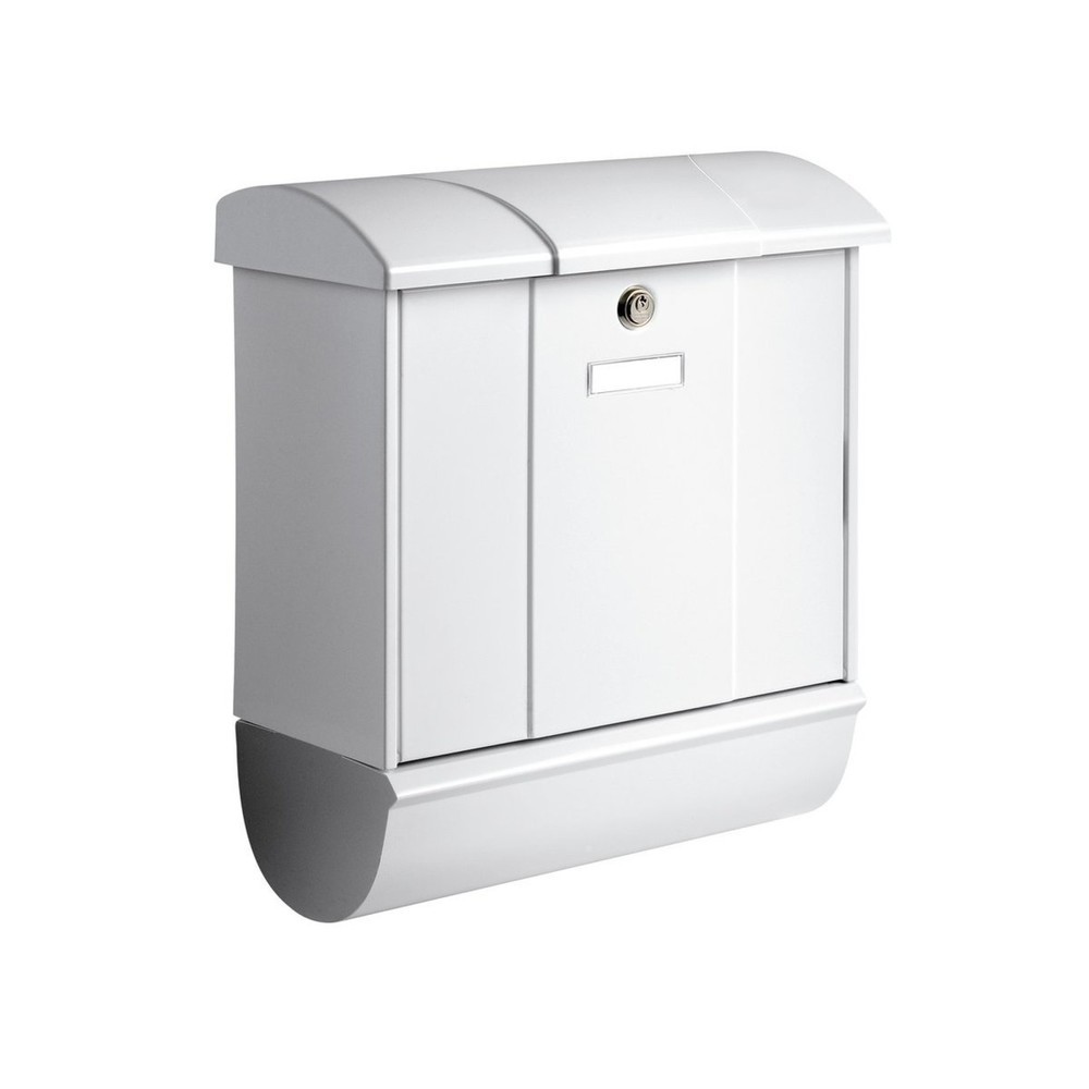 Image of  Einwurf (B x H: 332 x 32 mm)BURG-WÄCHTER Stahlblech-Briefkastenset Olymp Set 91600 W BURG-WÄCHTER Stahlblech-Briefkastenset Olymp Set 91600 W