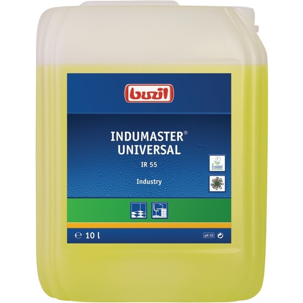 Image of  Farbe: gelb-grünBUZIL Industriereiniger INDUMASTER® UNIVERSAL IR 55 10l Konzentrat Kanister BUZIL Industriereiniger INDUMASTER® UNIVERSAL IR 55 10l Konzentrat Kanister