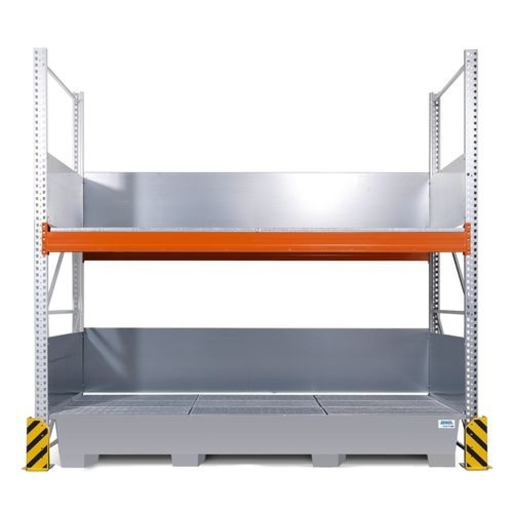 Image of Verzinktes Combi-Regal 3 K6-I Anbaufeld für sichere IBC-Lagerung – mit vielen Erweiterungsmöglichkeiten Robust, sicher, gesetzeskonform und variabel anpassbar: Das Anbaufeld des Combi-Regals 3 K6-I bietet Ihnen eine stabile und korrosionsfeste Lagermöglic