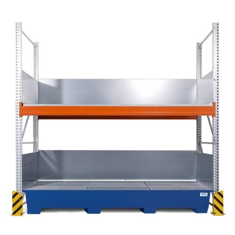 Image of Verzinktes Combi-Regal 3 K6-I Anbaufeld für sichere IBC-Lagerung – mit vielen Erweiterungsmöglichkeiten Robust, sicher, gesetzeskonform und variabel anpassbar: Das Anbaufeld des Combi-Regals 3 K6-I bietet Ihnen eine stabile und korrosionsfeste Lagermöglic