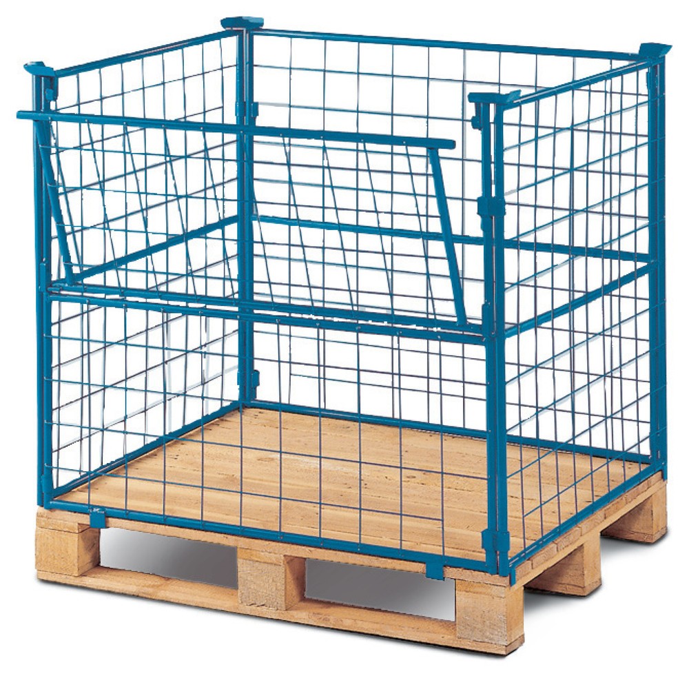 Image of Der Palettenaufsatz CORDES macht eine normale Holzpalette zur Gitterbox-Palette Die bekannten Euro- und Industriepaletten, die in jedem Produktionsbetrieb zu finden sind, können für den Transport von Waren oder Verpackungsmaterialien vielseitig eingesetzt