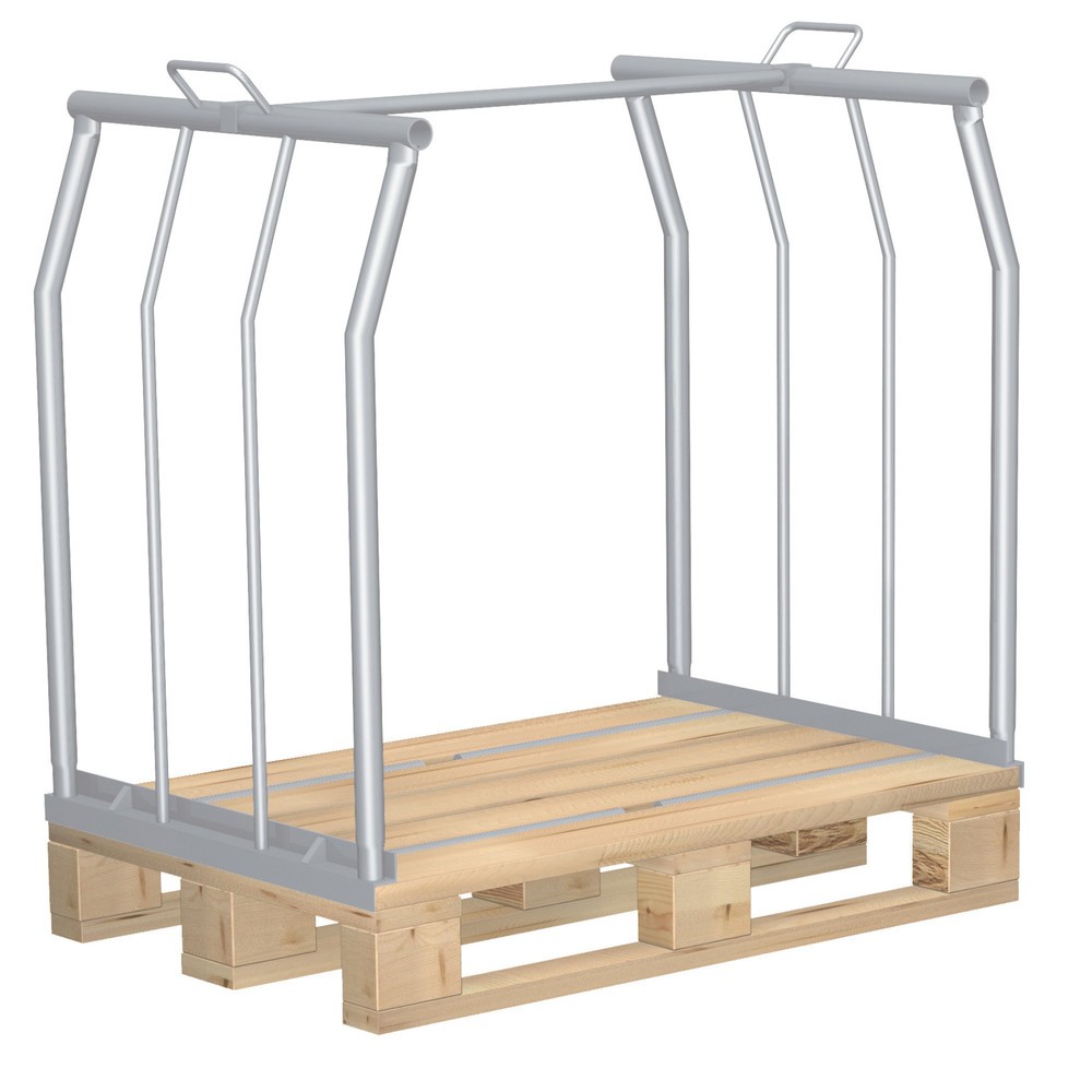 Image of Von der Palette zur Gitterbox dank verzinktem Palettenaufsatz CORDES Herkömmliche Gitterboxen sind praktisch, doch die benötigte Menge kann sich abhängig von Ihren Aufträgen und Produktionsabläufen jederzeit ändern. Als Ersatz eignen sich Paletten-Aufsatz