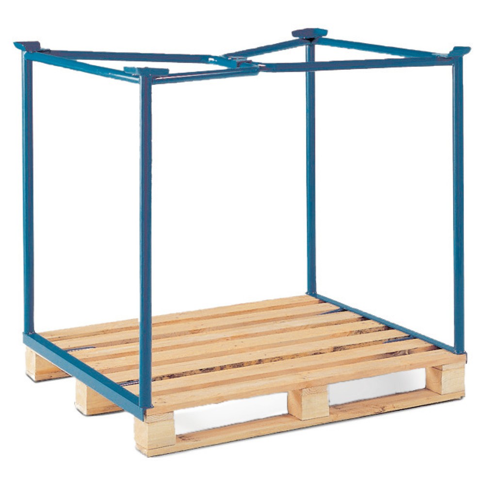 Image of Praktisch Stapeln mit lackierten Aufsatzrahmen für Euro-Paletten Steht in Ihrem Lager schon eine Reihe voll beladener Paletten? Dann haben Sie mit den an allen Seiten offenen Aufsatzrahmen die Möglichkeit, zusätzliche Etagen hinzuzufügen. Durch die offene