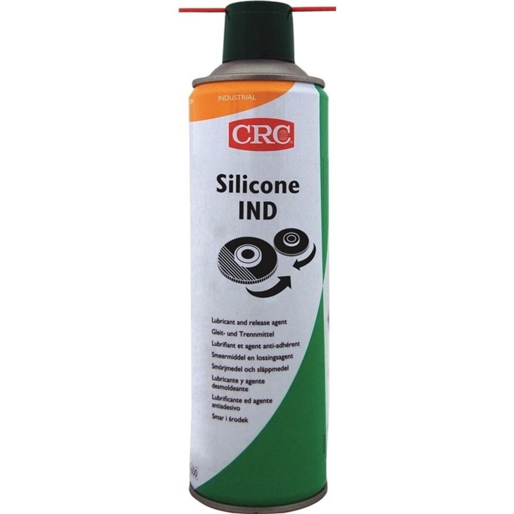 Image of  Gebinde: SpraydoseCRC Syntheseölspray SILICONE IND farblos 500 ml Spraydose CRC Syntheseölspray SILICONE IND farblos 500 ml Spraydose