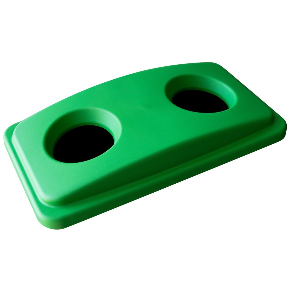 Image of  Mit unterschiedlichen Einwurföffnungen erhältlichDeckel für Abfallbehälter Eco Nero, grün Deckel für Abfallbehälter Eco Nero, grün