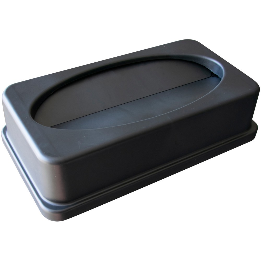Image of  Mit unterschiedlichen Einwurföffnungen erhältlichDeckel für Abfallbehälter Eco Nero, schwarz, Einwurfklappe Deckel für Abfallbehälter Eco Nero, schwarz, Einwurfklappe