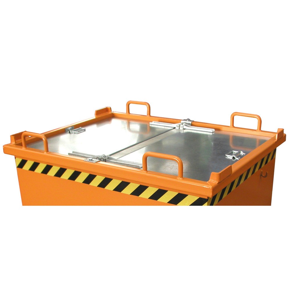 Image of  2-seitig zu öffnenDeckel für Klappbodenbehälter mit Volumen 0,5-1 m³ Deckel für Klappbodenbehälter mit Volumen 0,5-1 m³