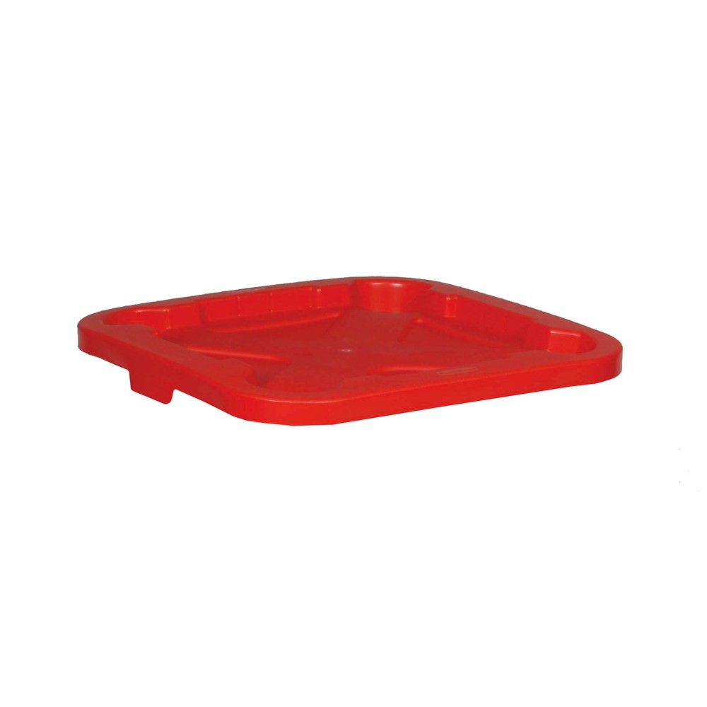 Image of  Mit 2 grossen HandgriffenDeckel für Rubbermaid® Universalcontainer 151 Liter, quadratisch, grau Deckel für Rubbermaid® Universalcontainer 151 Liter, quadratisch, grau