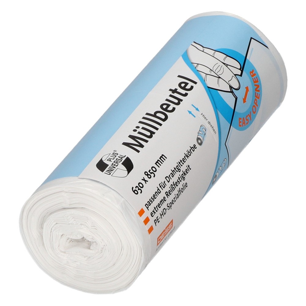 Image of  40 Stk/Rolle, 9 Rollen/VEDEISS UNIVERSAL PLUS Müllbeutel, 80 l, 630 x 850 mm, HDPE, 40 Stk/Rolle, 9 Rollen/VE DEISS UNIVERSAL PLUS Müllbeutel, 80 l, 630 x 850 mm, HDPE, 40 Stk/Rolle, 9 Rollen/VE