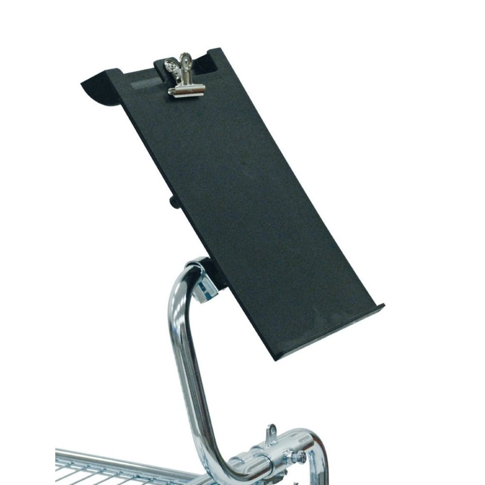 Image of  Einfache Montage direkt am LenkerDokumentenhalter A4 mit Papierhalteklammer u. integrierter Stiftablage für Betriebsroller Art. 133019 & 133020 Dokumentenhalter A4 mit Papierhalteklammer u. integrierter Stiftablage für Betriebsroller Art. 133019 & 133020