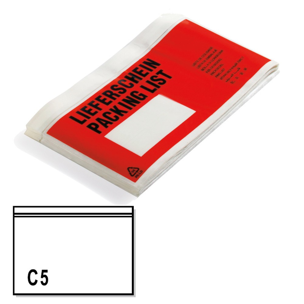 Image of  1 VE = 1000 StkDokumententasche Economy, C5, ohne Druck, ca. 240x160 mm, 1 VE = 1000 Stk Dokumententasche Economy, C5, ohne Druck, ca. 240x160 mm, 1 VE = 1000 Stk