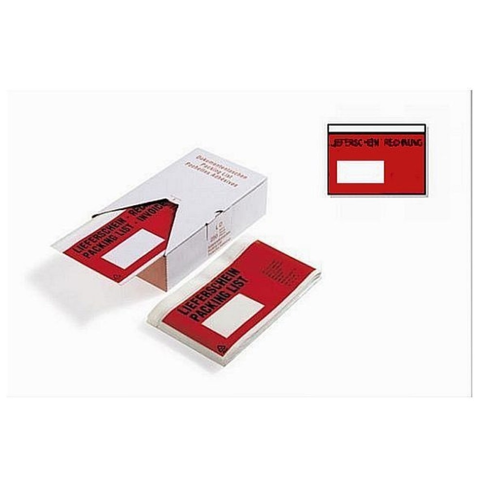 Image of  1 VE = 1000 StkDokumententaschen, 240 x 160 mm, DIN C5, mit Druck "Liefersch./Rechg.", 1 VE = 1000 Stk Dokumententaschen, 240 x 160 mm, DIN C5, mit Druck "Liefersch./Rechg.", 1 VE = 1000 Stk