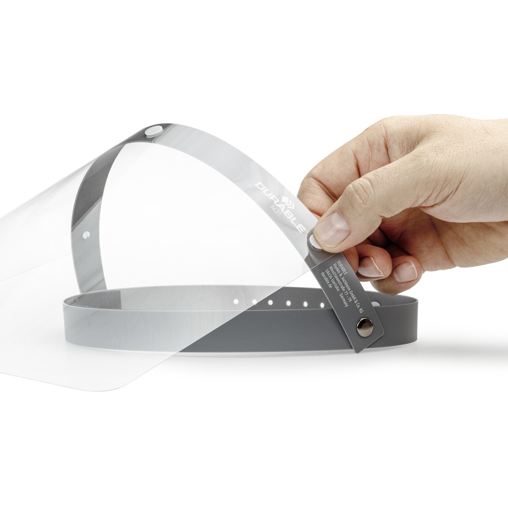 Image of  Hergestellt in der EU.DURABLE Ersatzfolien für Gesichtsvisier DURABLE Ersatzfolien für Gesichtsvisier