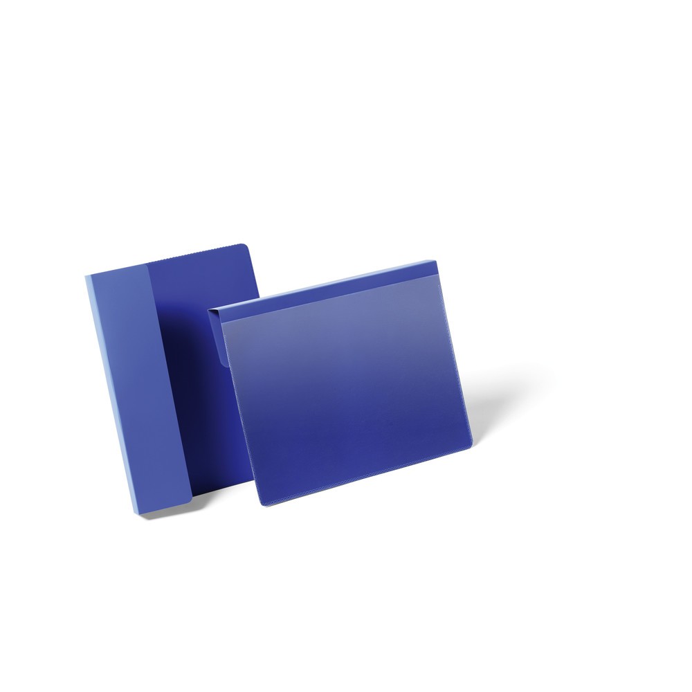 Image of  als Download-Vorlage erhältlich.DURABLE Kennzeichnungstasche mit Falz A5 quer, blau DURABLE Kennzeichnungstasche mit Falz A5 quer, blau