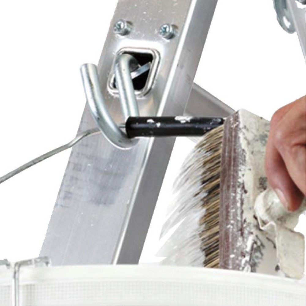 Image of  Passend für Leitern mit quadratischer BördelungEimerhaken für Stufen-Stehleiter ZARGES Compact Eimerhaken für Stufen-Stehleiter ZARGES Compact