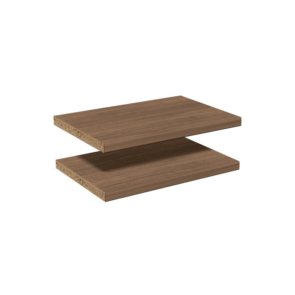 Image of  2 Stück pro VerpackungseinheitEinlegeböden für Thekensystem, Nussbaum Einlegeböden für Thekensystem, Nussbaum