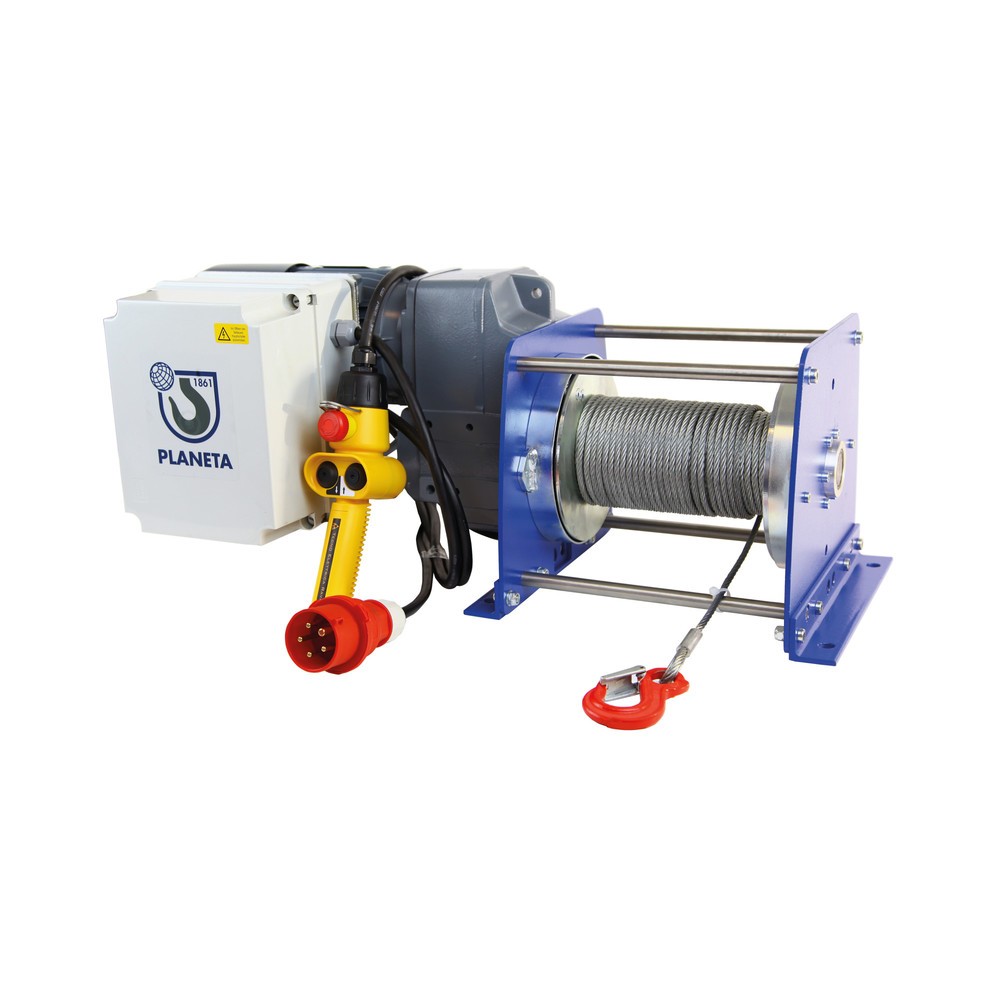 Image of Elektro-Seilwinde PLANETA – Leistung, Effizienz und Sicherheit Die Elektro-Seilwinde PLANETA ist eine professionelle Seilwinde und eignet sich ideal für das Ziehen, Heben und Verschieben von leichten bis schweren Lasten. Die Seilwinde ist zugelassen als H