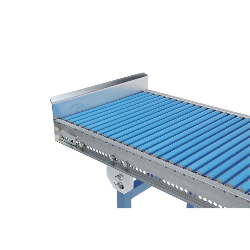 Image of  Aus verschleissfestem Stahl, verzinkt und verschraubtEndanschlag für Leicht- und Kleinrollenbahnen u. Leicht-Röllchenbahnen, verzinkt, verschraubt, Bahnbreite 200 mm Endanschlag für Leicht- und Kleinrollenbahnen u. Leicht-Röllchenbahnen, verzinkt, versch