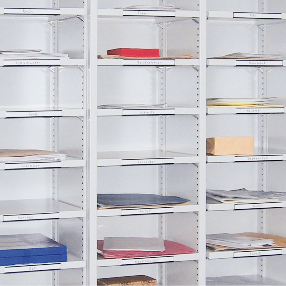 Image of  Die Leiste ist 150 mm breitEtikettenleiste für Sortierschränke PAVOY, Breite 150 mm Etikettenleiste für Sortierschränke PAVOY, Breite 150 mm