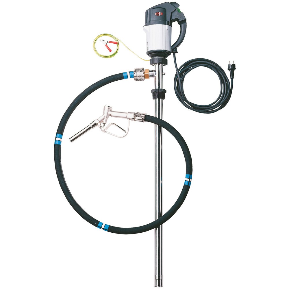 Image of Trockenlaufsichere Pumpen für sicheres und exaktes Arbeiten Das explosionsgeschützte Pumpen-Set für leicht brennbare Flüssigkeiten ist für ein sicheres Arbeiten mit Gefahrenstoffen konzipiert. Der Motor der Containerpumpe ist durch seine Überspannungsausl