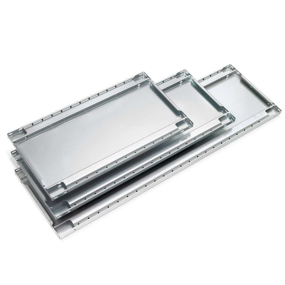 Image of  In einem Raster von 25 mm höhenverstellbarFachboden für Fachbodenregal META Stecksystem, FL 150 kg, verzinkt, BxT 1.000 x 600 mm Fachboden für Fachbodenregal META Stecksystem, FL 150 kg, verzinkt, BxT 1.000 x 600 mm