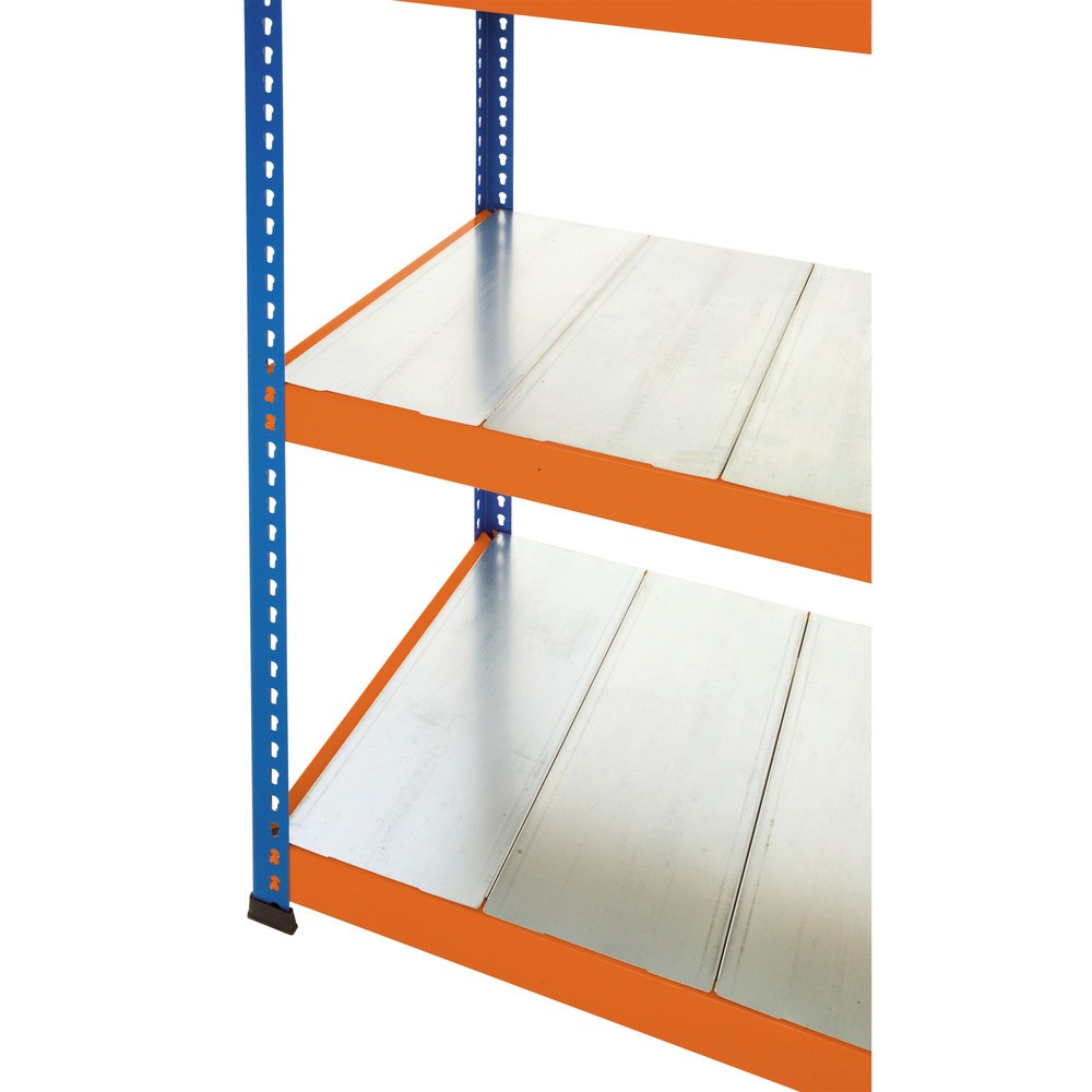 Image of  Paneele einfach austauschbarFachboden für Weitspannregal SCHULTE, mit Stahlpaneelen, BxT 2.450 x 469 mm, orange Fachboden für Weitspannregal SCHULTE, mit Stahlpaneelen, BxT 2.450 x 469 mm, orange