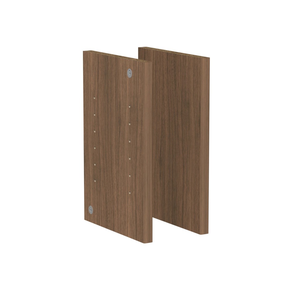 Image of  In unterschiedlichen Farbdekors erhältlichFachseiten für Einlegeböden für Thekensystem, Nussbaum Fachseiten für Einlegeböden für Thekensystem, Nussbaum