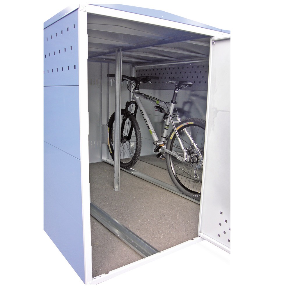 Image of Fahrradbox zum Schutz vor Regen und Diebstahl Schützen Sie Fahrräder vor Wind und Wetter sowie vor fremden Zugriffen mit dieser Fahrradgarage. Sie ist durch Module zur Reihe erweiterbar, sodass sie die Masse der Überdachung auch nachträglich entsprechend 