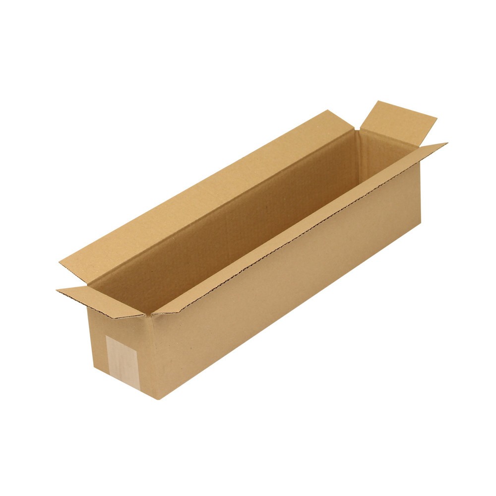 Image of  Individuelle Bedruckung - auch mehrfarbig - möglichFaltkarton 1-wellig, 500 x 100 x 100 mm (Innenmass), Qualität 1.20 B Faltkarton 1-wellig, 500 x 100 x 100 mm (Innenmass), Qualität 1.20 B