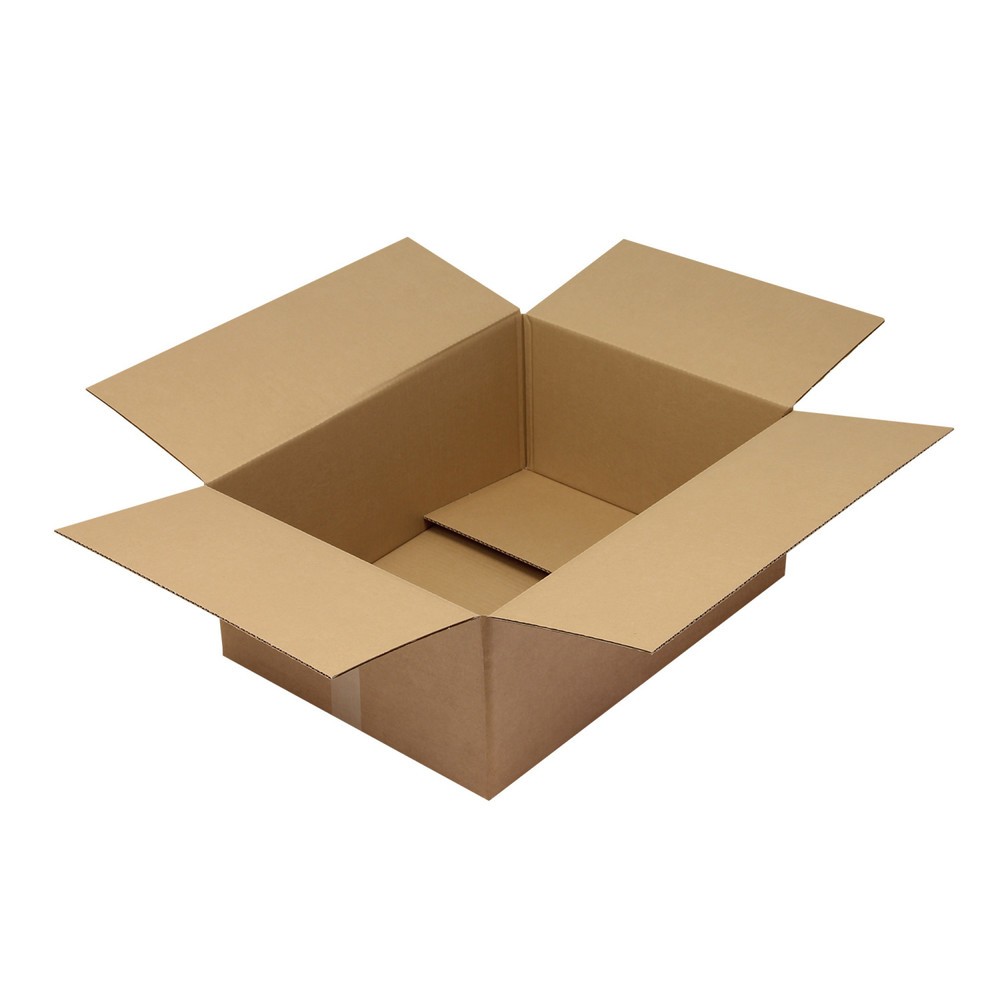 Image of  Individuelle Bedruckung - auch mehrfarbig - möglichFaltkarton 1-wellig, Innenmass 600 x 450 x 250 mm, Qualität 1.30, braun Faltkarton 1-wellig, Innenmass 600 x 450 x 250 mm, Qualität 1.30, braun