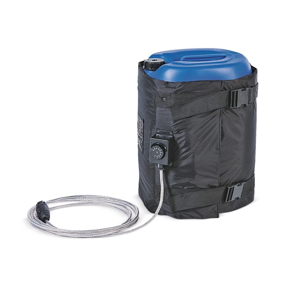 Image of Flexibler Fass-Heizmantel für schnelles Erhitzen von Flüssigkeiten Wenn Flüssiges im Fass auf Temperatur gebracht werden soll, kommt dieser Fass-Heizmantel zum Einsatz. Aus flexiblem Polyamid hergestellt, lässt sich der Mantel einfach um das Fass legen un