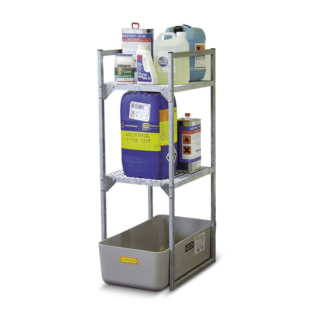 Image of CEMO Fassregal für Ihre individuelle Lagergestaltung Statten Sie Ihr Lager mit Abfüllregalen für den leichten Zugang von allen Seiten aus. Wählen Sie aus Varianten Fassregalen mit bis zu 3 Ebenen und modularen Stapelgestellen zum Nachrüsten. Je nach gewäh