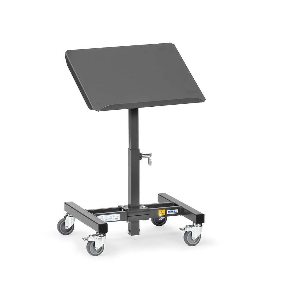 Image of Höhenverstell- und neigbarer Ständer fetra® für einfachen Materialzugriff Ob Kunststoffkasten, Stahlblechkasten oder Korb: Der Materialständer fetra®, ESD-Ausführung bietet praktischen Platz für Ihr Kleinmaterial. Höhen- und neigungsverstellbar (15° oder 