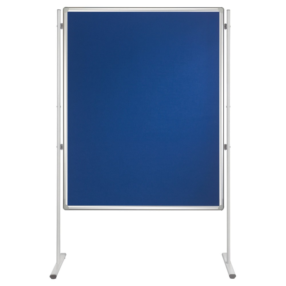 Image of Zur übersichtlichen Anbringung von Papiernotizen und Moderationskarten Sie können die Filztafel passgenau ins 3-in-1-Stellwandsystem integrieren und dort ideal Ihr grafisches Material anpinnen. So ergänzen Sie die schriftlichen Aufzeichnungen auf Ihrem Wh