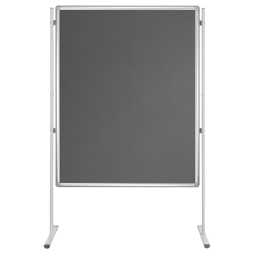 Image of Zur übersichtlichen Anbringung von Papiernotizen und Moderationskarten Sie können die Filztafel passgenau ins 3-in-1-Stellwandsystem integrieren und dort ideal Ihr grafisches Material anpinnen. So ergänzen Sie die schriftlichen Aufzeichnungen auf Ihrem Wh