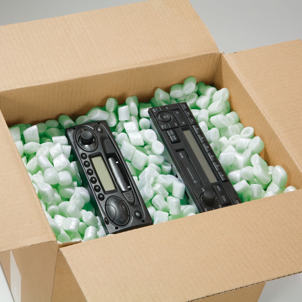 Image of Mit Flo-Pak™ Bio 8 polstern Sie umweltbewusst Biologisch abbaubare Kunststoffe in Flo-Pak™ Bio 8 sorgen dafür, dass Ihre Pakete zuverlässig gepolstert und gedämmt sind. Darüber hinaus schützen Sie durch solches Verpackungsmaterial die Umwelt. Das leichte 