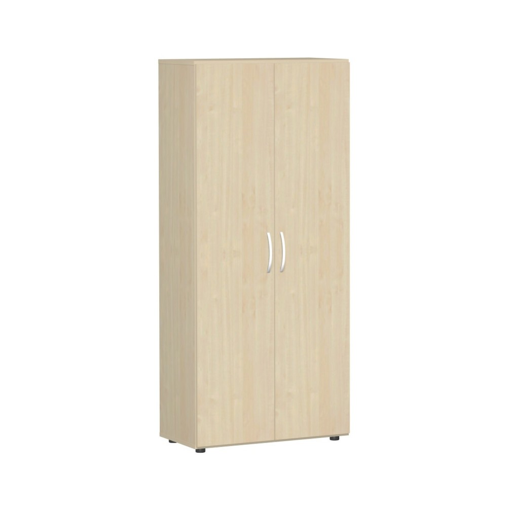 Image of  Masse H x B x T mm: 2160 x 400 x 420; Rückwand Stärke mm: 3; Einlegeböden verstellbar im Rasten von mm: 32; Farbe: LichtgrauFlügeltürschrank Lissabon, 5 OH, Breite 800 mm, Ahorn Flügeltürschrank Lissabon, 5 OH, Breite 800 mm, Ahorn