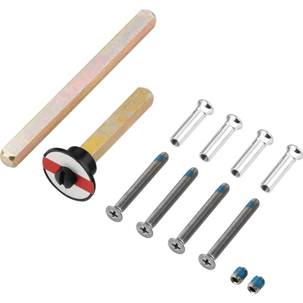 Image of  für alle Bad/WC-Garnituren (Griff/Griff) der FSB-Rosetten-Garnituren (rund + eckig) mit ASL®-TechnikFSB Befestigungsset ASL® G/G-WC (Rosette), Vierkant 8 x 135 + 8 x 80 mm, 59-78 mm M5 x 65 FSB Befestigungsset ASL® G/G-WC (Rosette), Vierkant 8 x 135 + 8 