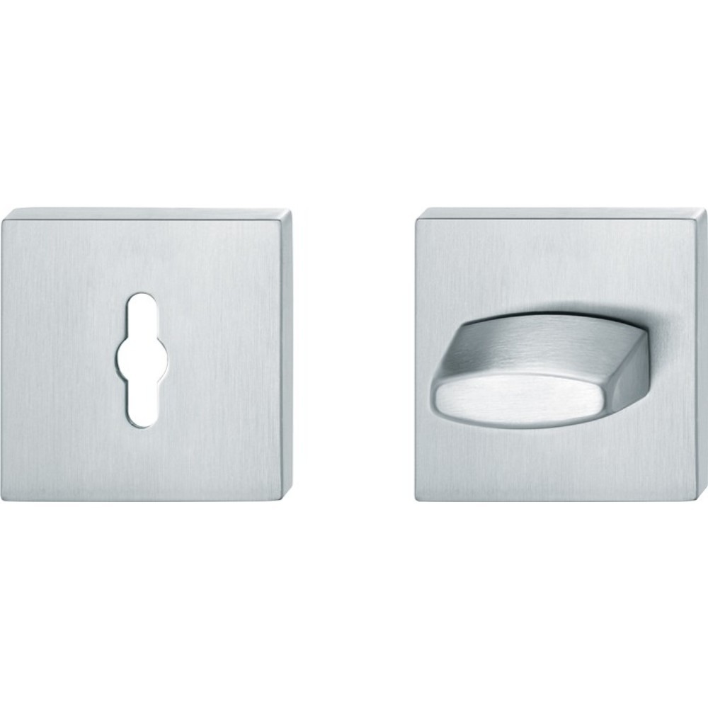 Image of  Detail: ASL®FSB Schlüsselrosetten-Paar 12 1704, Schildstärke 7,2 mm R-WC, Edelstahl 6204, quadratisch FSB Schlüsselrosetten-Paar 12 1704, Schildstärke 7,2 mm R-WC, Edelstahl 6204, quadratisch