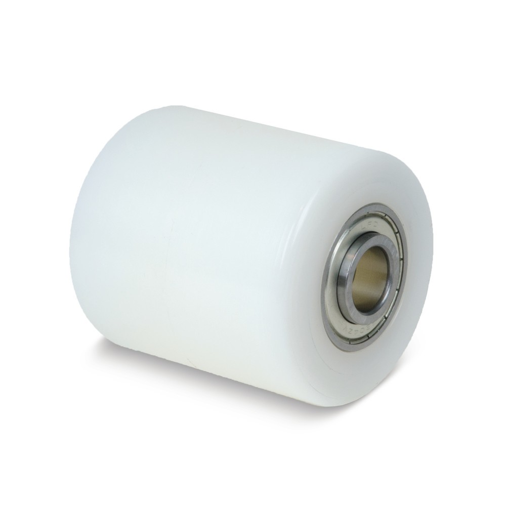 Image of Die Gabelrollen Wicke aus Nylon sorgen für müheloses Verfahren Das Verfahren beladener Hubwagen stellt besondere Anforderungen an eine Hubwagenrolle. Gabelrollen Wicke aus Nylon sind optimal für hohe Belastungen und das häufige Verfahren auf glatten Böden