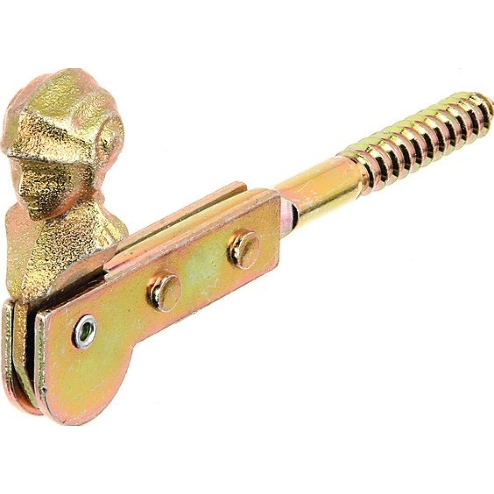 Image of  Mass b: 77mmGAH Fensterladenfeststeller, Stahl galvanisch gelb verzinkt, Länge 129 mm, ohne Anschlag GAH Fensterladenfeststeller, Stahl galvanisch gelb verzinkt, Länge 129 mm, ohne Anschlag