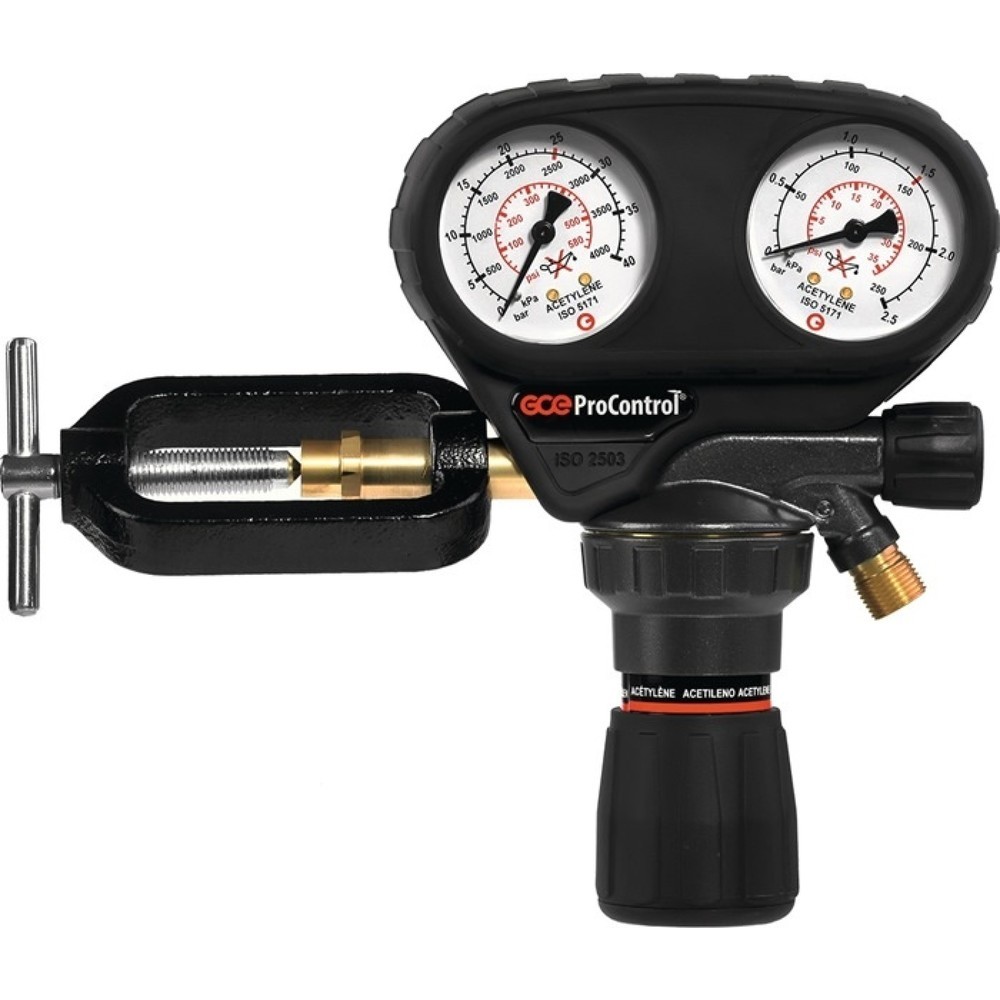 Image of  Sicherheitsventil Bedienungsanleitung über QR-Code scannbarGCE RHÖNA Flaschendruckminderer ProControl, 25 bar 1-stufig, Acetylen GCE RHÖNA Flaschendruckminderer ProControl, 25 bar 1-stufig, Acetylen