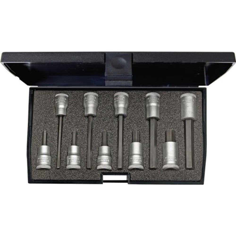 Image of  Verpackung: KunststoffkassetteSchraubendreher-Satz 3/8Zoll 10-tlg Innen-6-kt 4-10 mm Schraubendreher-Satz 3/8Zoll 10-tlg Innen-6-kt 4-10 mm