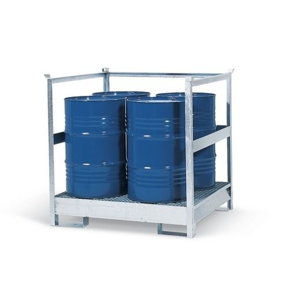 Image of Gefährliche Flüssigkeiten sicher und platzsparend stapeln: in der Gefahrstoff-Station P2-R Entzündbare und gewässergefährdende Stoffen platzeffizient lagern: im Gefahrstofflager P2-R, zugelassen nach Bauregelliste A, Teil 1 des DIBt und StawaR. Nutzen Sie