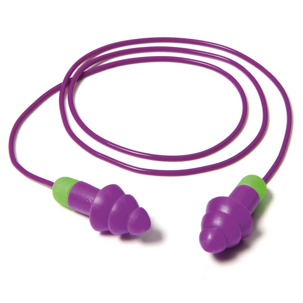 Image of Komfortabler MOLDEX® Gehörschutz mit Kordel Die Gehörschutzstöpsel MOLDEX® Rockets® Cord sind an einer Kordel befestigt. In Arbeitspausen lässt sich der Ohrenschutz so bequem um den Hals tragen. Dank seiner luftgepolsterten, weichen Lamellen ist der MOLDE