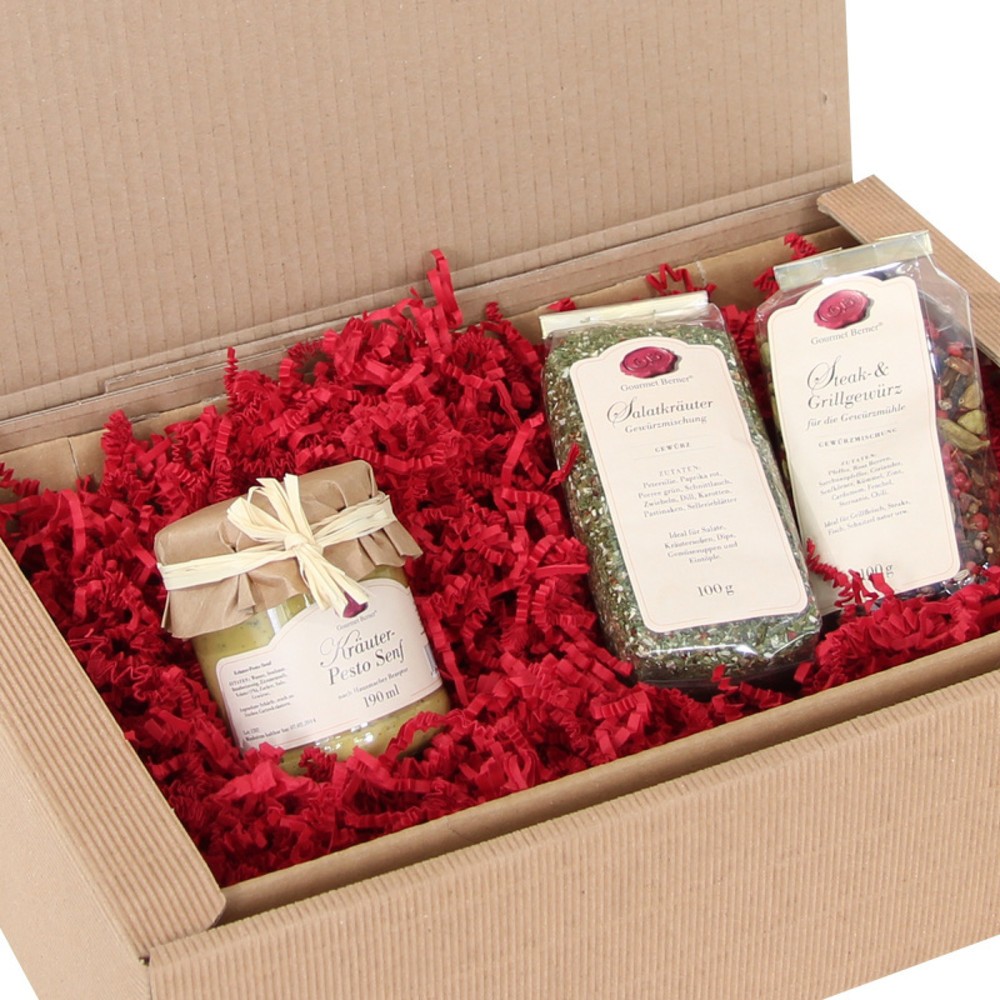 Image of  Füllt Hohlräume dekorativ ausGeschenkfüllmaterial, 10 kg/Karton, PresentFill, rot Geschenkfüllmaterial, 10 kg/Karton, PresentFill, rot